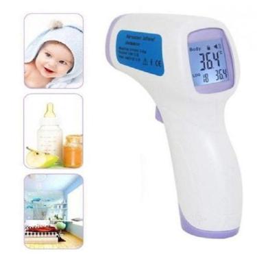 Imagem de Termômetro Laser Digital Infravermelho Febre Testa Bebê Adulto Infantil Criança - RB