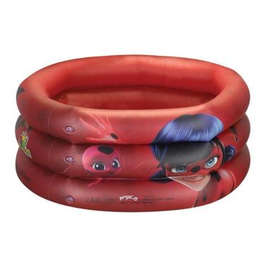 Imagem de Piscina Infantil Inflável 3 anéis Ladybug 38 Litros Bestway