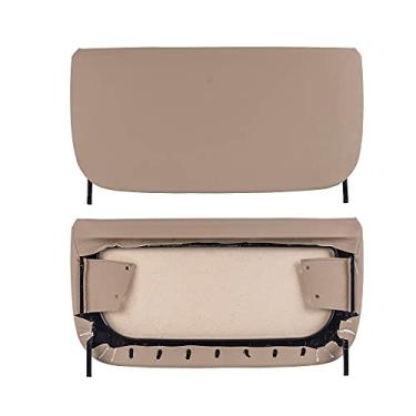 Imagem de Hacreyatu Capa de bolso para banco traseiro para encosto capa de painel de assento compatível com B-MW Série 5 F10 GT Série 7 F01 F02 (bege)