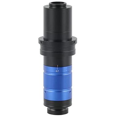 Imagem de Adaptador de microscópio 300X 450X 600X zoom ajustável c montagem lente microscópio acessórios de microscópio (cor: 600X)