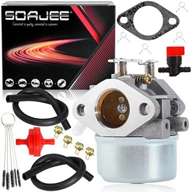 Imagem de SOAJEE Carburador compatível com Tecumseh 640075 640091 640091A 640297 TVM195 TVM220 motor vertical de 4 ciclos TVM195-150204G TVM220-150607A
