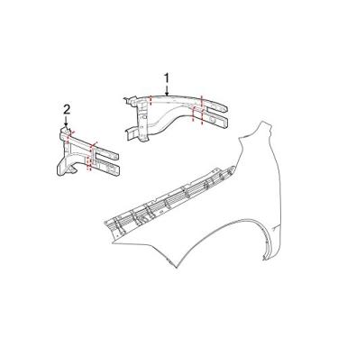 Imagem de MOPAR 68267302AB - Fender de fechamento