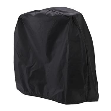 Imagem de Capa de ventilador elétrico industrial à prova d'água capa de ventilador à prova de poeira, capa de ventilador doméstico para quarto externo interno (preto)