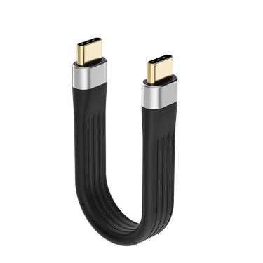 Imagem de Cabo USB-C 10Gbps 4K 3A Carga Rapida 12 Cm Curto Short Cable