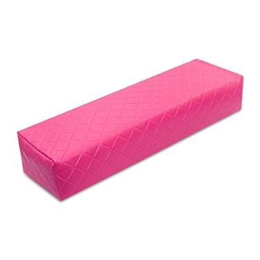 Imagem de Apoio Suporte de Mão Braço Formato Retangular Almofada Manicure Unhas (Rosa Escuro)