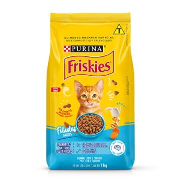 Imagem de Purina Friskies Ração Friskies Para Gatos Filhotes Sabor Frango Leite E Cenoura - 1Kg Purina Para Todas De Raça Todas As Fases - Sabor Frango