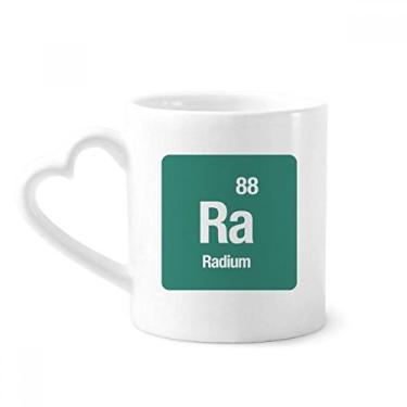 Imagem de Ra Radium Chemical Element Caneca de café cerâmica copo de coração de vidro
