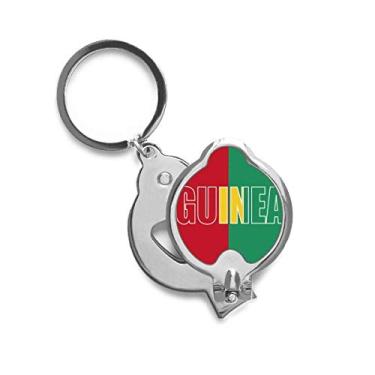 Imagem de Cortador de unhas com nome da bandeira do país da Guiné Tesoura cortador de aço inoxidável
