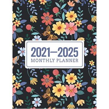 Imagem de 2021-2025 Monthly Planner: Monthly Planner and Calendar for Five Year | Colorful Floral Cover