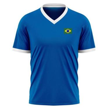 Imagem de Camiseta Braziline Xavante Brasil Masculino - Azul