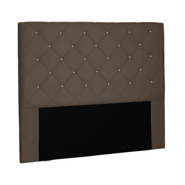 Imagem de Cabeceira Tania Cama Box Casal 140Cm Suede Caramelo