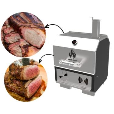 Imagem de Churrasqueira Pit Smoker Hotbox Para Bancada - PRETO