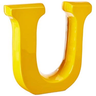 Imagem de Letra U Grande Ceramicas Pegorin Amarelo