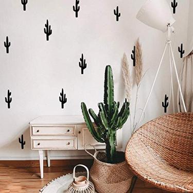 Imagem de Kit Adesivos de Parede Cactos-cinza Escuro-m