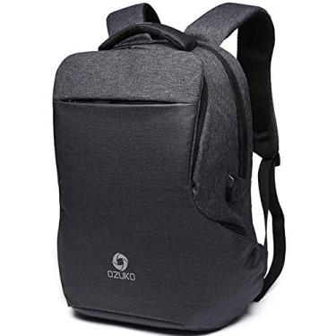 Imagem de Mochila de ombro Mochila multifuncional Bolsa para laptop Mochila de viagem, tecido, suave ao toque, confortável e durável