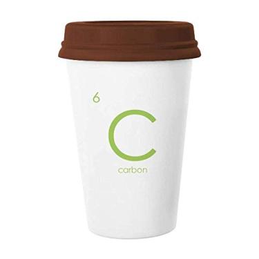Imagem de Tabela de Período Elementos de Química Elementos de Calcogênios, Carbono, C, Caneca de Café Copo de Cerâmica