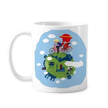 Imagem de Caneca chinesa The Great Wall Art Caneca cerâmica café porcelana louça