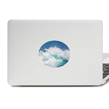 Imagem de Adesivo de vinil com emblema de vinil e estampa de ondas do mar, natureza ciência, oceano, água, oceano, imagem