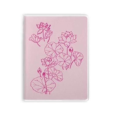 Imagem de Caderno de flores de lótus Leaf com capa macia para diário