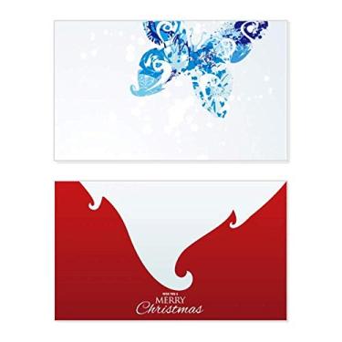 Imagem de Animal Sky Blue Butterfly Fluttering Graffiti Holiday Holiday Merry Christmas Congrats Card Christmas Letter Message
