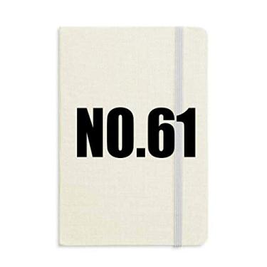 Imagem de Lucky No. 61 Caderno com nome de números, capa dura para diário clássico A5 presente