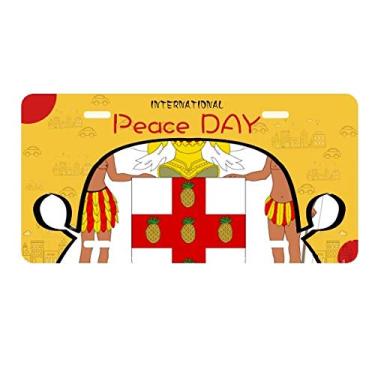 Imagem de DIYthinker Jamaica Emblema Nacional América do Norte Placa Etiqueta Decoração de Carro Dia da Paz