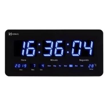 Imagem de Relógio de parede Herweg digital preto 6492-034