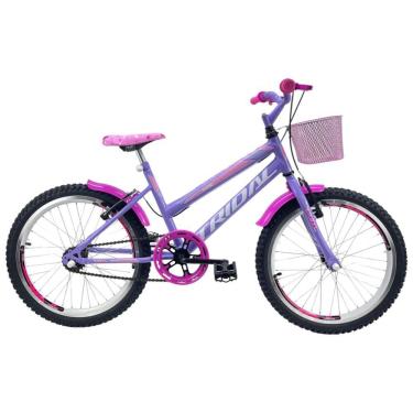 Imagem de Bicicleta Aro 20 Feminina Infantil Tridal Lilás