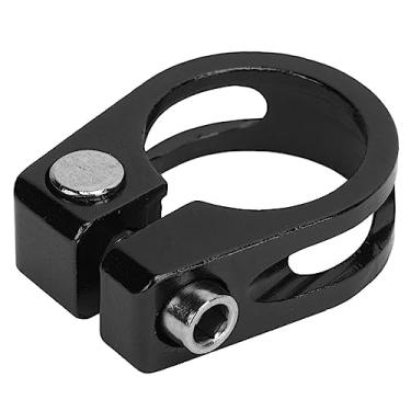 Imagem de Canote de Selim de Liberação Rápida de Bicicleta, Braçadeira de Selim de Bicicleta Suave de Alta Resistência à Prova de Ferrugem Fácil Ajuste para Bicicleta (Preto)