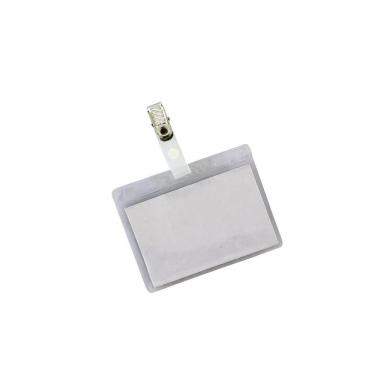 Imagem de Crachá Mole Identificador Pvc Com Presilha 9X7Cm