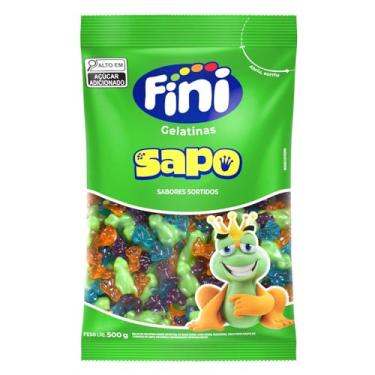 Imagem de Bala Gelatina Fini Sapo Brilho 500g