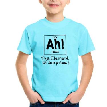 Imagem de Camiseta Infantil Ah The Element Of Surprise - Foca Na Moda