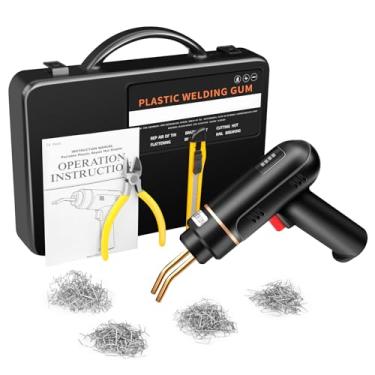 Imagem de CIADAZ Soldador plástico recarregável sem fio de 200w usb, jogo plástico da soldadura com 400 pces grampos quentes para o pára-choque da rachadura do amortecedor do carro