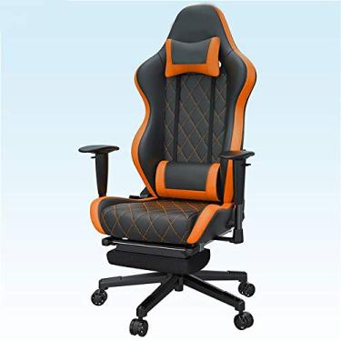 Imagem de Cadeiras de videogame Cadeira de escritório Cadeira de corrida Cadeira ergonômica para computador com encosto alto Cadeiras de mesa de couro PU hopeful