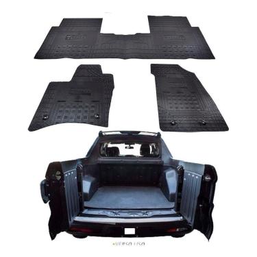 Imagem de Tapete Interno Reforçado Fiat Toro Caçamba Eva 2016 Diante