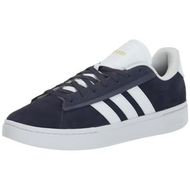 Imagem de adidas Grand Court Alpha Tênis masculino, Azul marinho/branco/dourado metálico, 42
