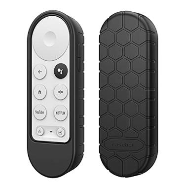Imagem de Fintie Capa protetora para Chromecast com controle remoto de voz 2020 da CaseBot leve (antiderrapante) à prova de choque para controle remoto de voz Chromecast 2020, preta