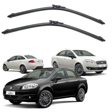 Imagem de Par Palheta Limpador Parabrisa Chuva Silicone Linea 2007 á 2016