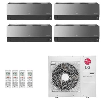 Imagem de Ar-Condicionado Multi Split Inverter LG 30.000 (2x Evap HW Artcool 7.000 + 2x Evap HW Artcool 18.000) Quente/Frio 220V