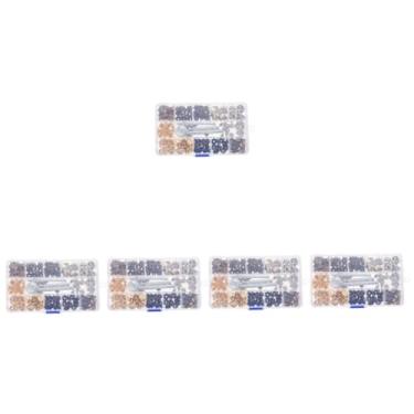Imagem de Tofficu 5 Caixas Botão De Pressão Prendedores De Pressão Diy Carteira De Couro Botões Para Jeans Botão Destacável Da Calça Botões De Calças De Substituição Foto Cobre Fivela Decorar