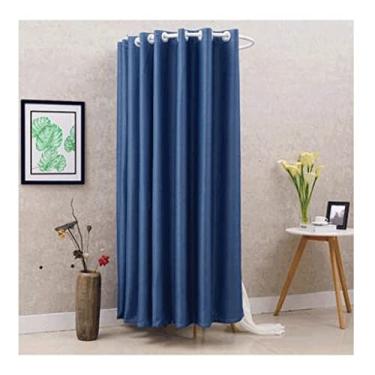 Imagem de Guarda-roupa Vestiário portátil Simples móvel em forma de U Vestiário Alta taxa de sombreamento Proteção de privacidade Economize espaço Faça você mesmo Vestiário temporário armário