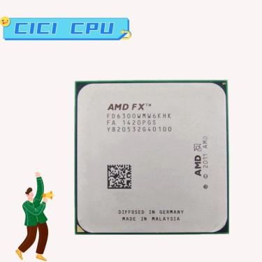 Imagem de AMD-FX6300 Processador CPU  FX6300  3 5 GHz  6 núcleos  soquete FD6300WMW6KHK  AM3