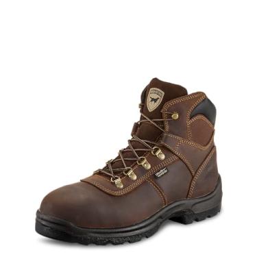 Imagem de Bota de trabalho masculina Irish Setter Ely impermeável 15 cm bico de aço, Marrom, 9 Wide