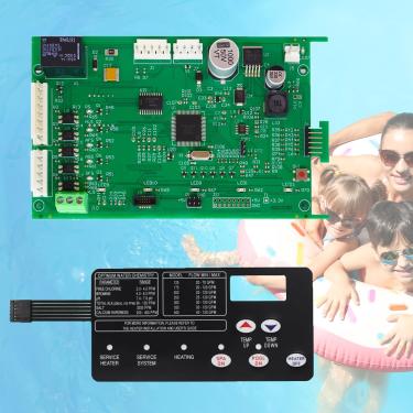 Imagem de Fetuero Kit de substituição da placa de controle do aquecedor de piscina 42002-0007S 461105 para todos os sistemas elétricos de aquecedor de piscina e spa da série NA & LP