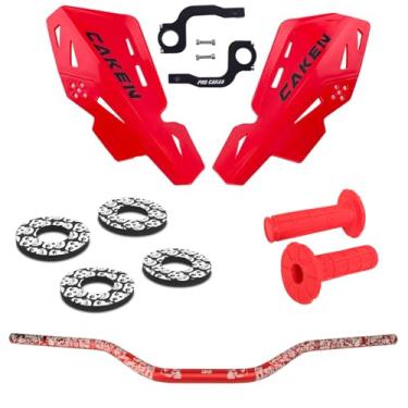 Imagem de PRO CAKEN Universal 7/20.3 cm 22 mm e 1 1/20.3 cm 28 mm guidão com protetores de mão kit de suporte CNC para Dirt Bike Motocross ATV Scooter para CRF KLX KX LTR TRX SX SXF EXC XCW Grizzly Hawk 250