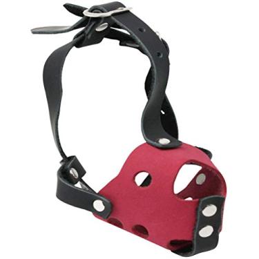 Imagem de Focinheira de cesta de couro genuíno macia para cães em dois tons para raças e filhotes PPP (circunferência do focinho 11,5 cm; comprimento do focinho 3,8 cm)