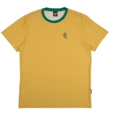 Imagem de Camiseta Masculina Santa Cruz Especial Simplified Hand Striped - AMARELO / P-Masculino