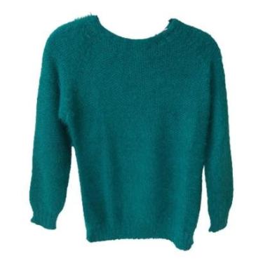 Imagem de Suéter Plus Size Tricot Premium Pelinhos Linda Chique Quente-Feminino