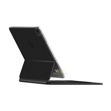 Imagem de SopiGuard Película para iPad Pro Magic Keyboard 12.9 (iPad Pro A2229) Adesivo de vinil de precisão de ponta a ponta superior, teclado e painel traseiro (matriz 3M)