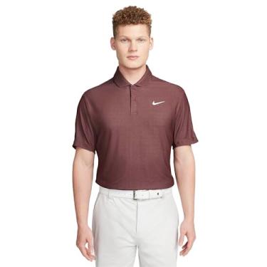 Imagem de Nike Camisa polo masculina de golfe Dri-Fit Tiger Woods, Borgonha Crush/Plum Eclipse/Branco, XXG